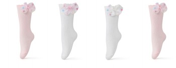 Podkolanówki dziecięce z ozdobą