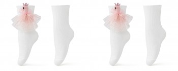 Skarpety dziecięce z ozdobą
