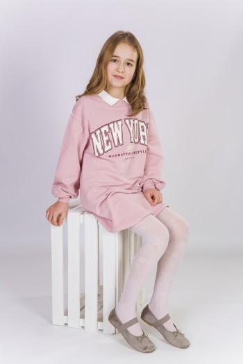 Rajstopy ażurowe róża