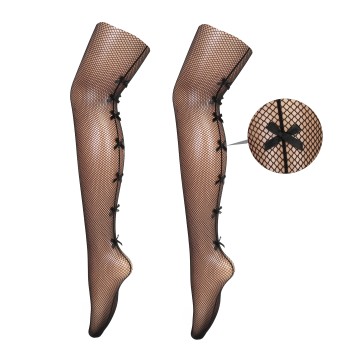 Kabaretki damskie z kokardkami