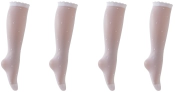 Podkolanówki dziewczęce w kropki